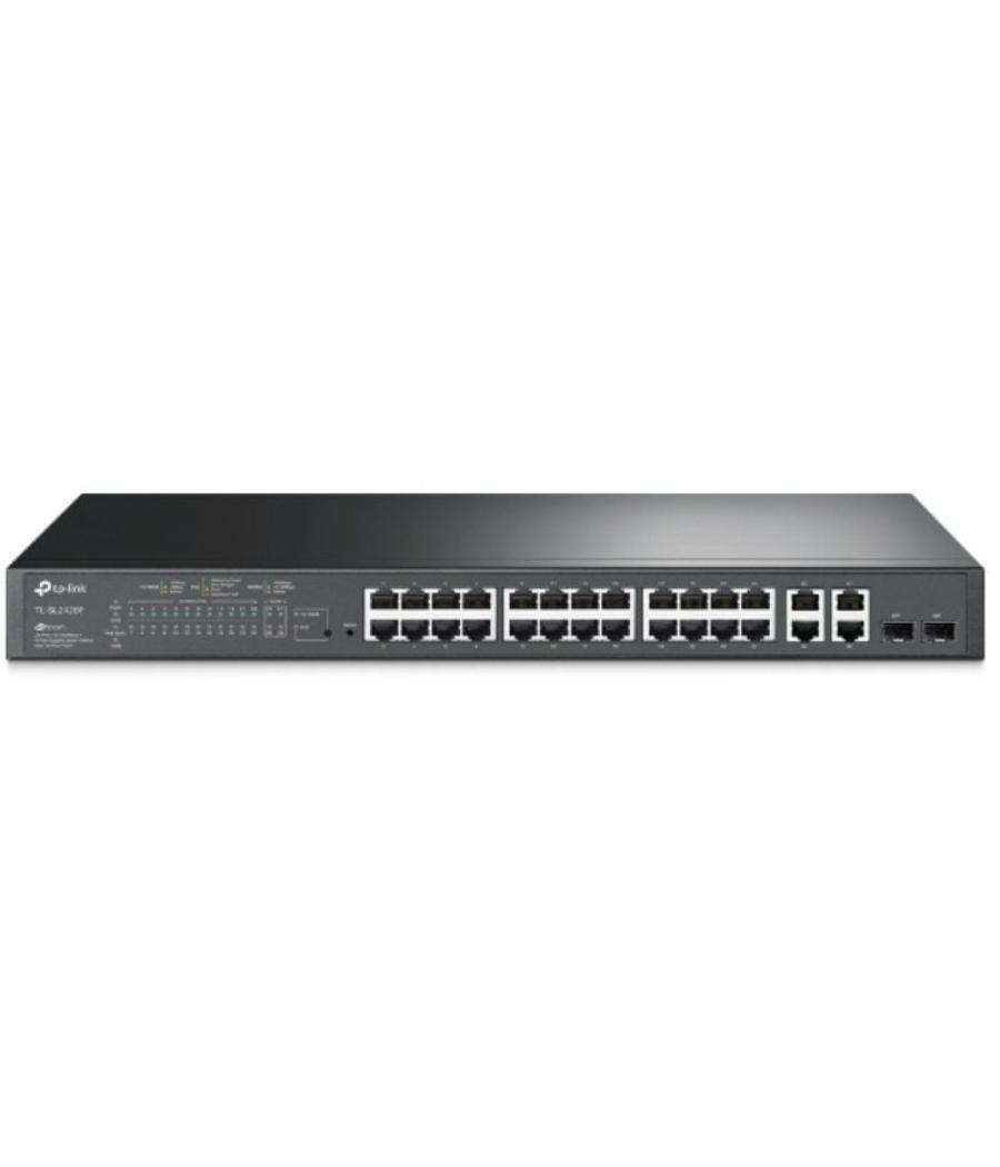 Switch tp-link tl-sl2428p 28 puertos/ rj-45 10/100 poe/ sfp