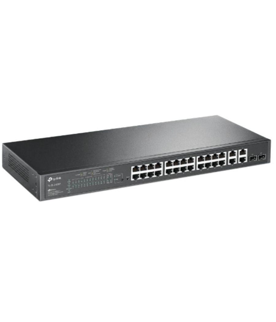 Switch tp-link tl-sl2428p 28 puertos/ rj-45 10/100 poe/ sfp