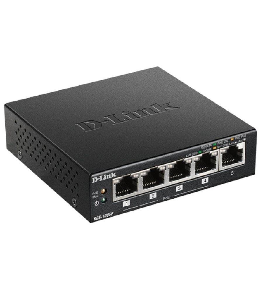 Switch d-link dgs-1005p 5 puertos/ rj-45 10/100/1000 poe