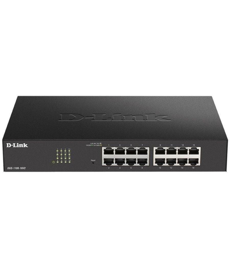 Switch gestionable d-link dgs-1100-16v2 16 puertos/ rj-45 gigabit 10/100/1000