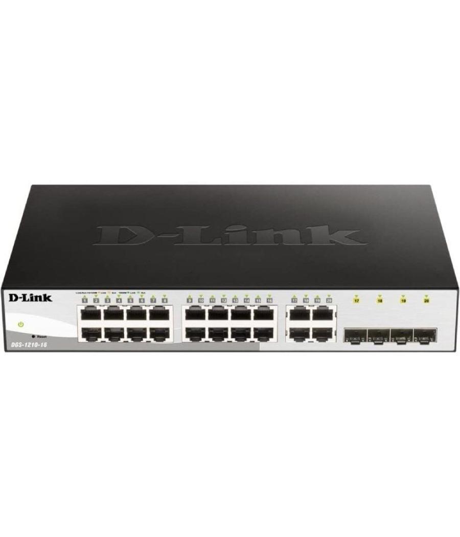 Switch gestionado d-link dgs-1210-16 16 puertos/ gigabit 10/100/1000/ sfp