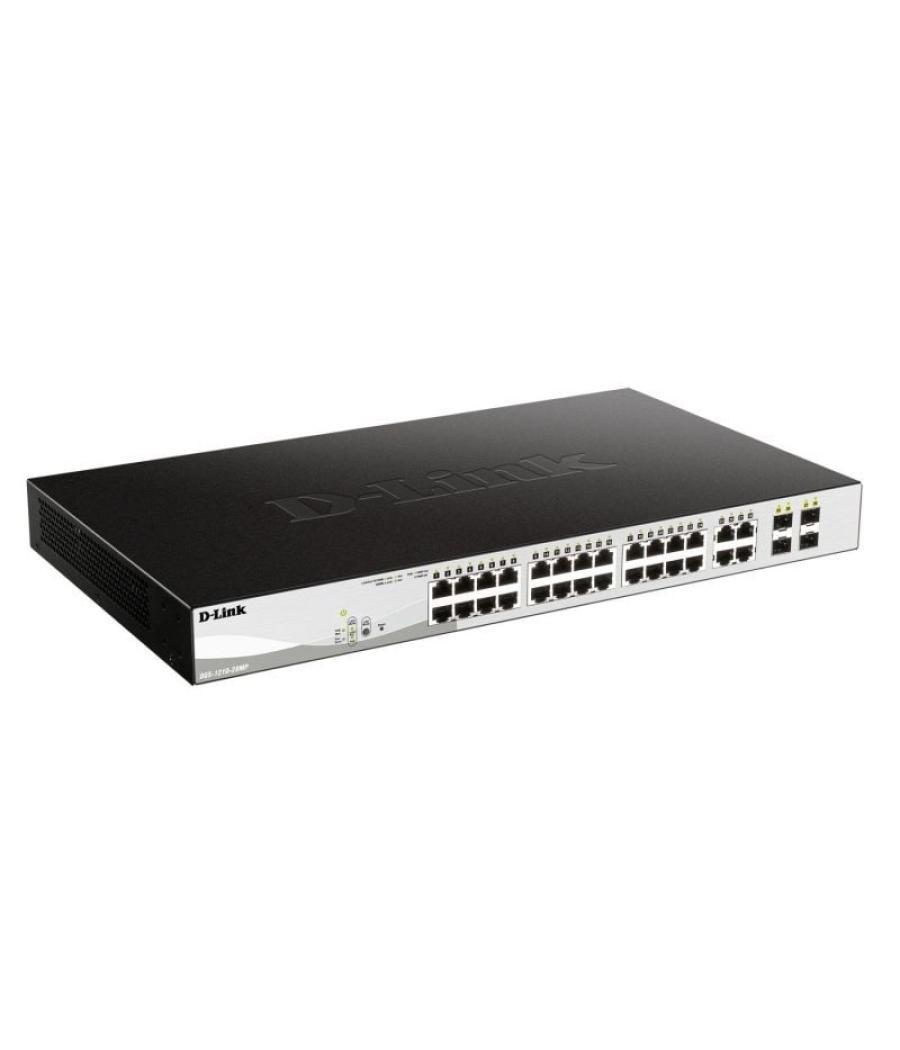 Switch d-link smart plus dgs-1210-28mp 28 puertos/ rj-45 10/100/1000 poe/ sfp