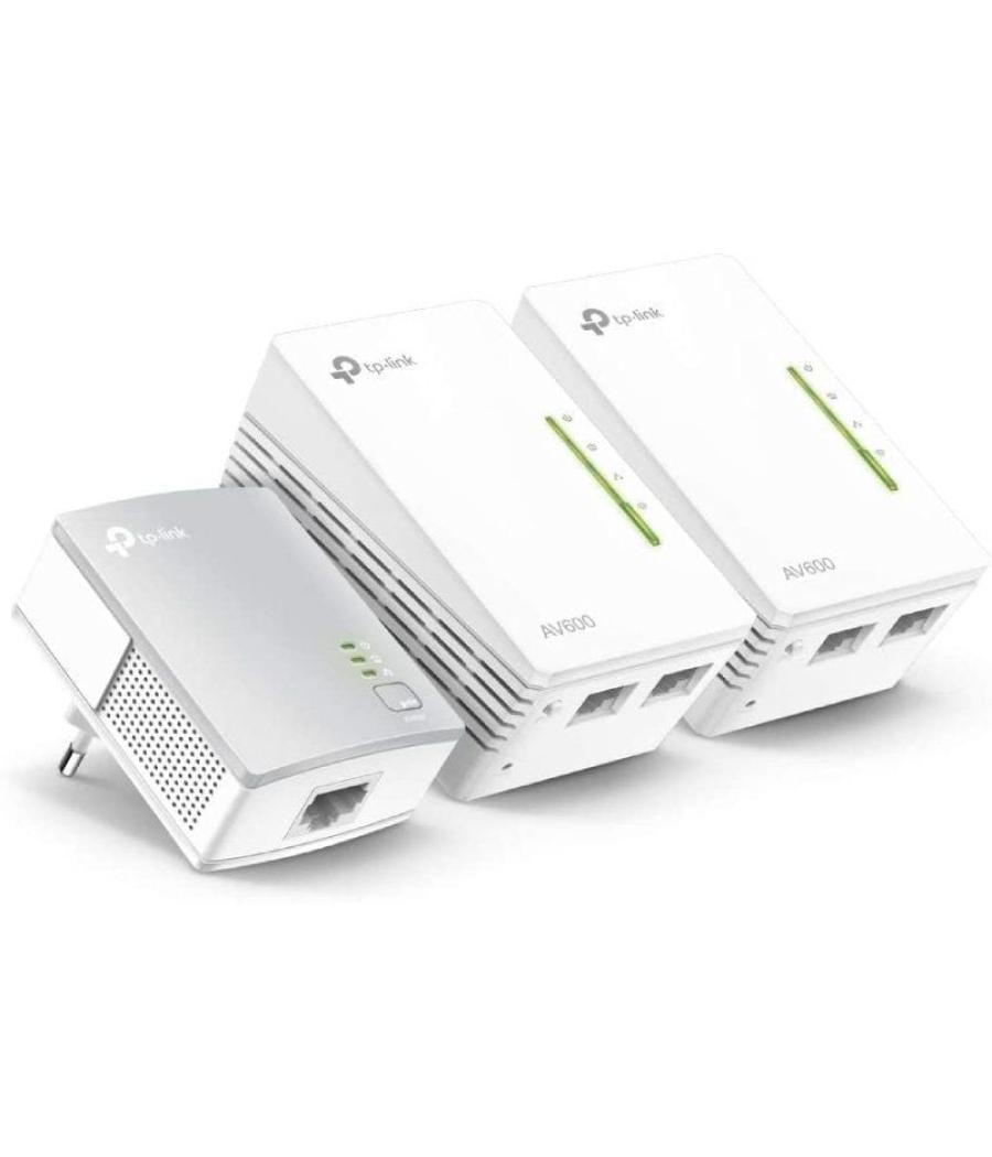 Adaptador powerline tplink wpa4220tkit 500mbps/ alcance 300m/ pack de 3