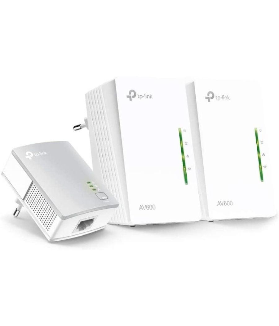 Adaptador powerline tplink wpa4220tkit 500mbps/ alcance 300m/ pack de 3