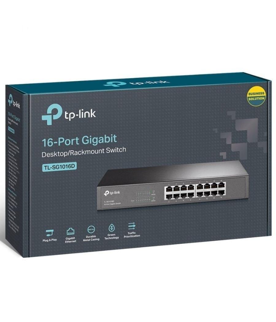 Switch tp-link tl-sg1016d 16 puertos/ rj-45 10/100/1000