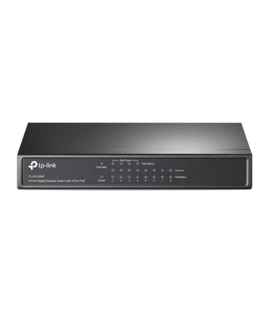 Switch tp-link tl-sg1008p 8 puertos/ rj-45 10/100/1000 poe