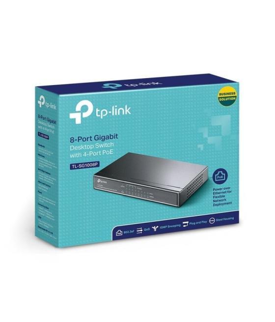 Switch tp-link tl-sg1008p 8 puertos/ rj-45 10/100/1000 poe