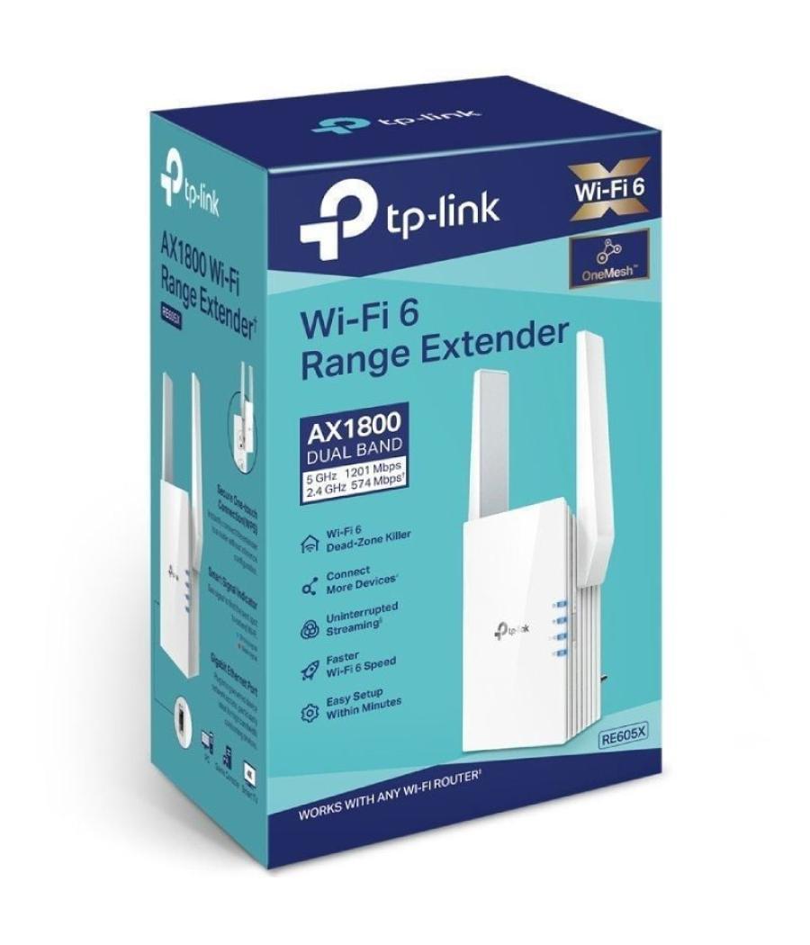 Repetidor inalámbrico tp-link re605x 1800mbps/ 2 antenas