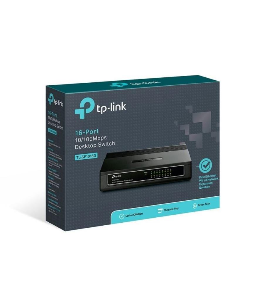 Switch tp-link 16p 16 puertos/ rj-45 10/100