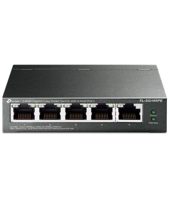 Switch tp-link tl-sg105pe 5 puertos/ rj-45 10/100/1000 poe