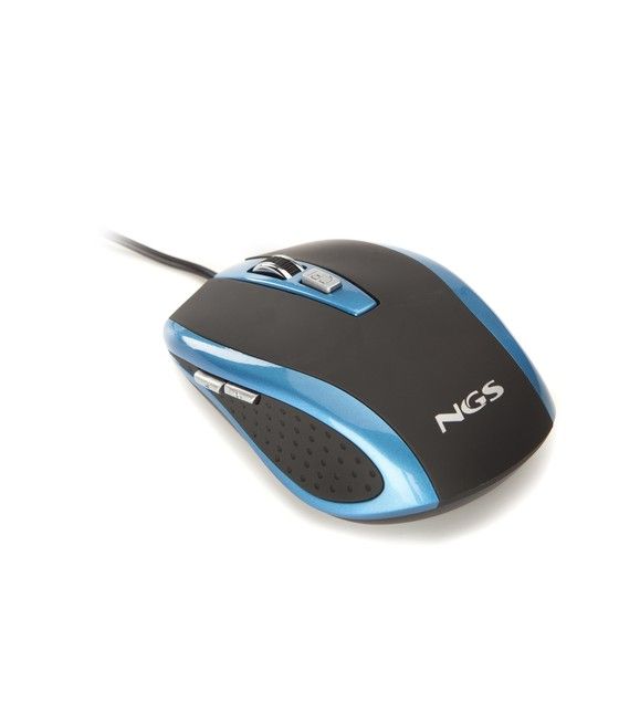 NGS Blue tick ratón mano derecha USB tipo A Óptico 1600 DPI - Imagen 1