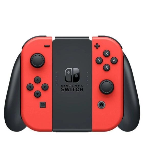 Nintendo switch versión oled mario red edition / incluye base/ 2 mandos joy-con