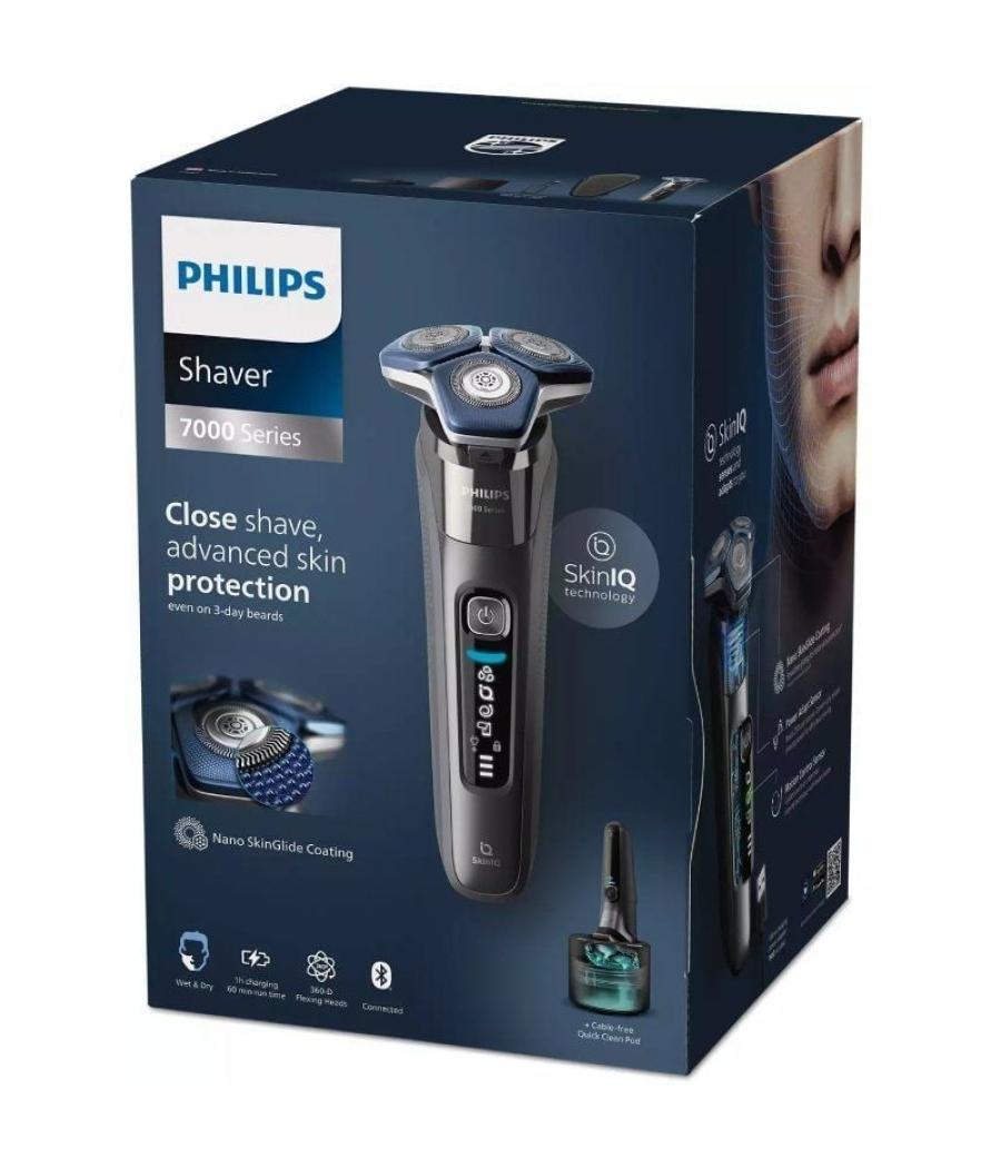 Afeitadora philips shaver series 7000 s7887/55/ con batería/ 4 accesorios