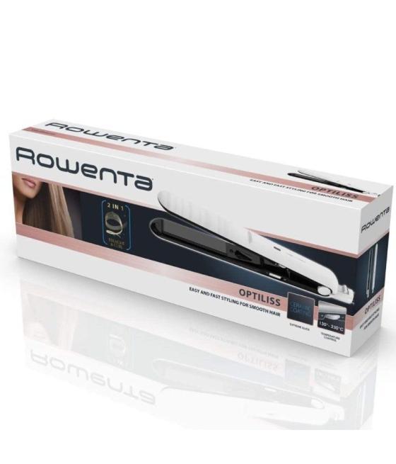 Plancha para el pelo rowenta optiliss sf3210f0/ blanca