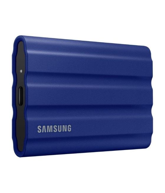 Disco externo ssd samsung portable t7 shield 2tb/ usb 3.2/ azul