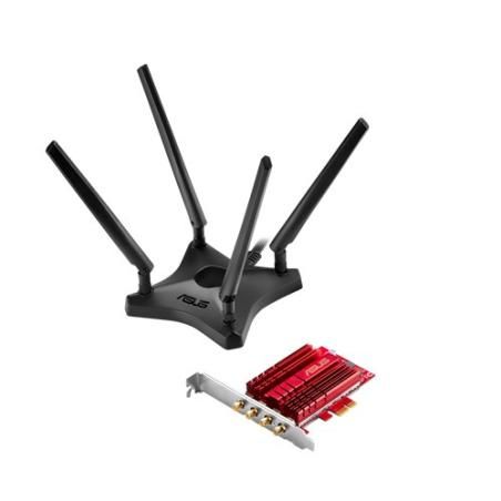 ASUS PCE-AC88 Tarjeta Red WiFi AC3100 PCI-E - Imagen 1