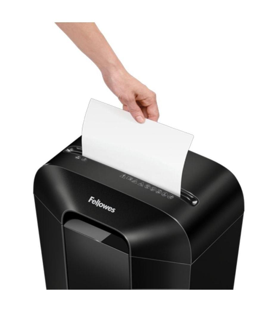Destructora fellowes lx41/ minicorte de 4 x 12mm/ negra