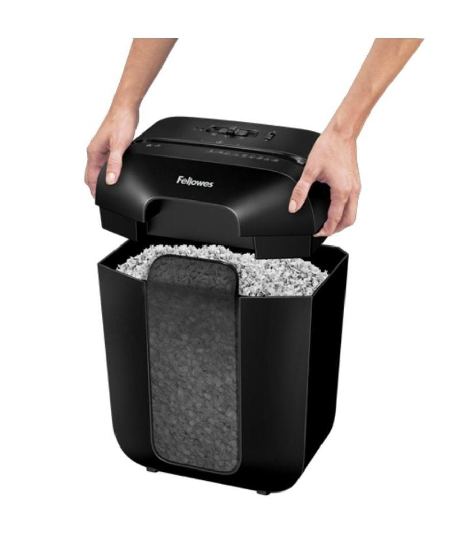 Destructora fellowes lx41/ minicorte de 4 x 12mm/ negra