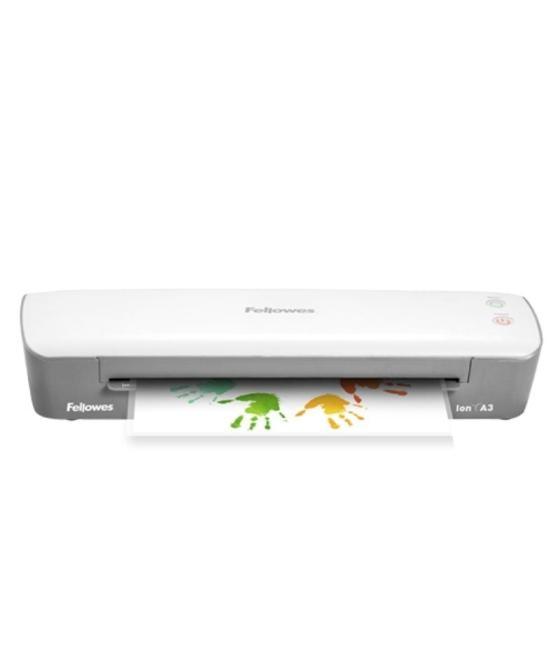 Plastificadora fellowes ion a3/ hasta a3 y 125 micras/ blanca y gris