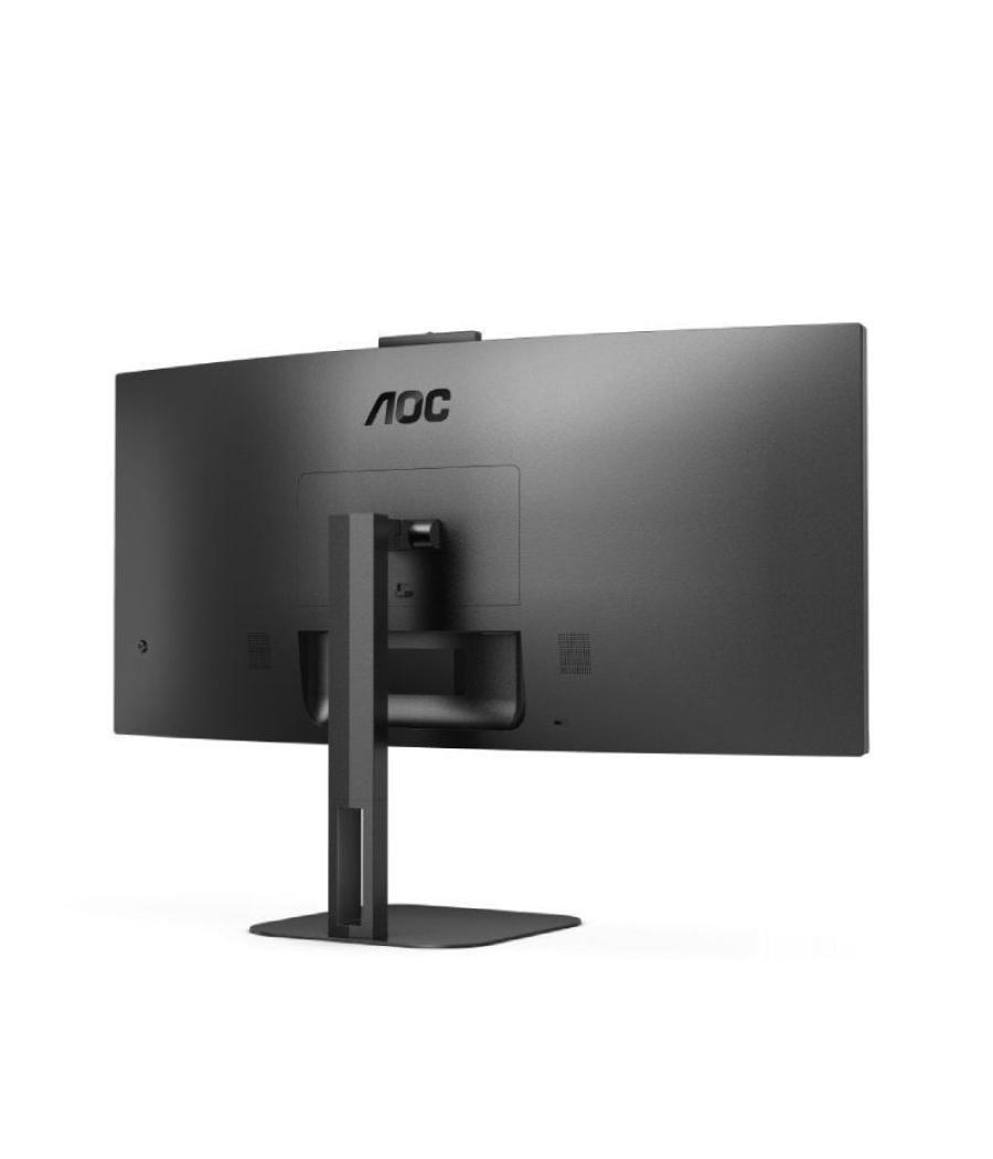 Monitor profesional curvo ultrapanorámico aoc cu34v5cw/bk 34'/ uwqhd/ multimedia/ negro