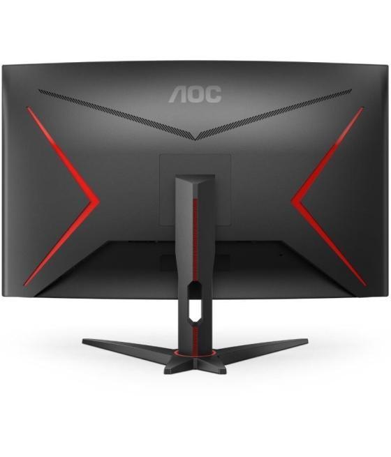 Monitor gaming curvo aoc cq32g2se/bk 31.5'/ qhd/ 1ms/ 165hz/ va/ multimedia/ negro