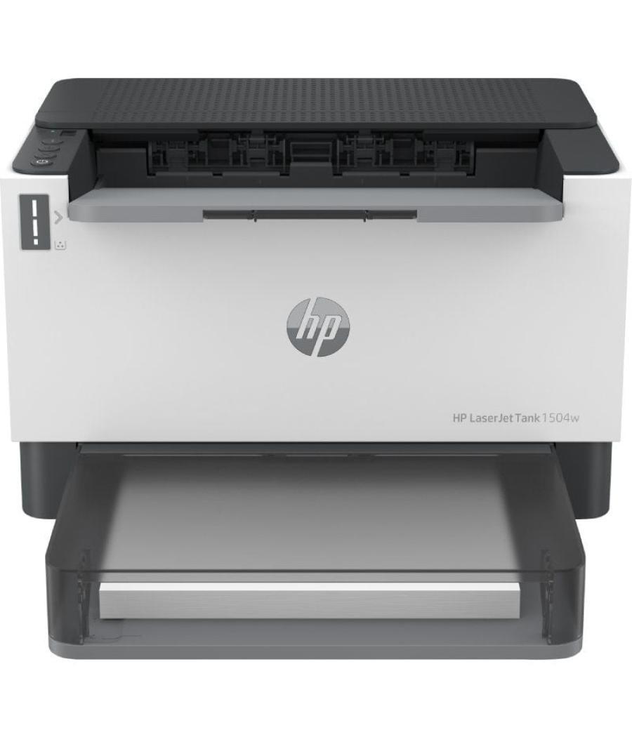 Impresora recargable láser monocromo hp laserjet tank 1504w wifi/ blanca