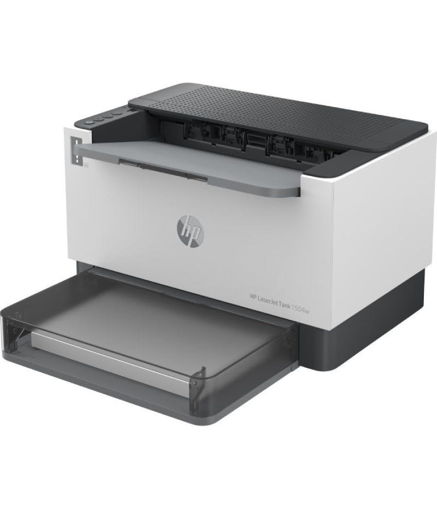 Impresora recargable láser monocromo hp laserjet tank 1504w wifi/ blanca