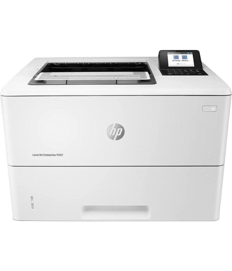 Impresora láser monocromo hp laserjet enterprise m507dn dúplex/ blanca
