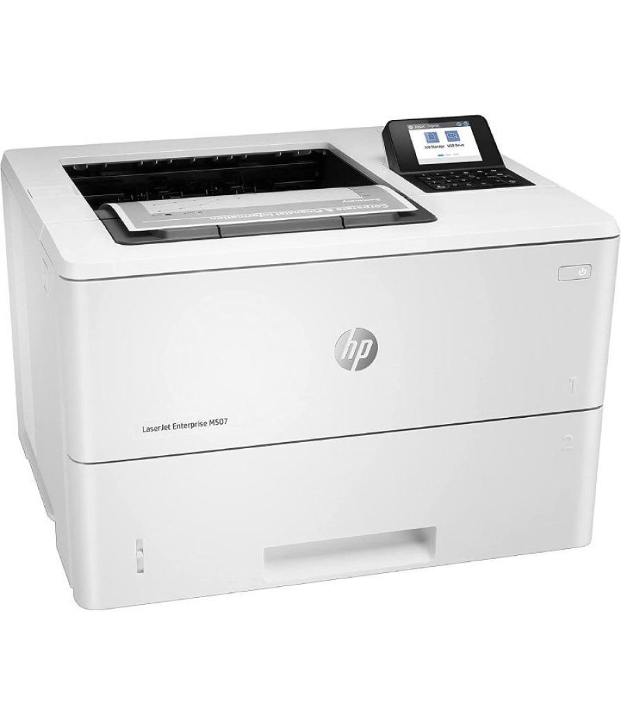 Impresora láser monocromo hp laserjet enterprise m507dn dúplex/ blanca
