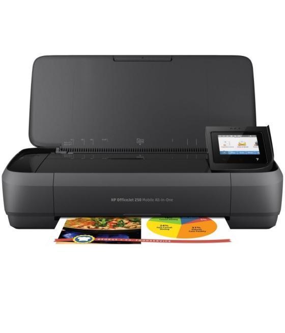 Multifunción portátil hp officejet 250 mobile aio wifi/ negra