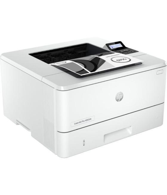 Impresora láser monocromo hp laserjet pro 4002dn/ dúplex/ blanca