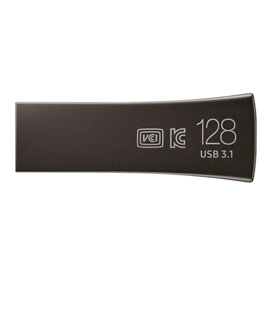 Pendrive 128gb samsung bar titan gray plus usb 3.1