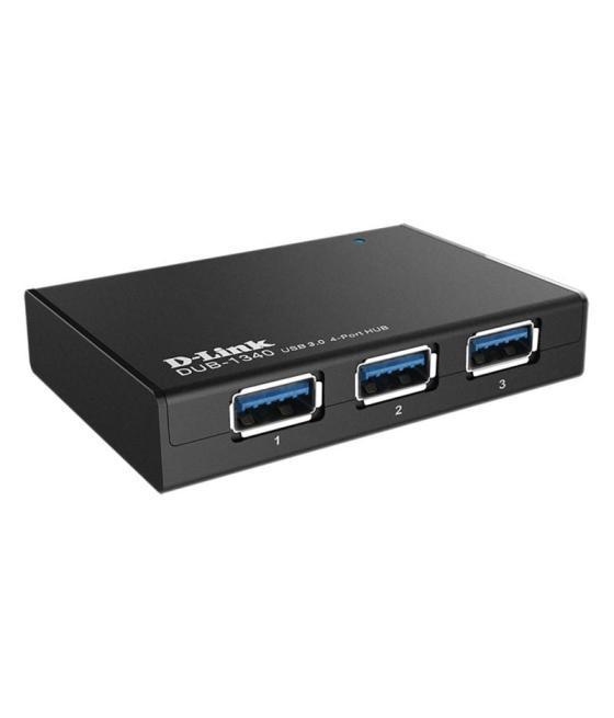 Hub usb 3.0 con alimentación externa d-link dub-1340/ 4xusb
