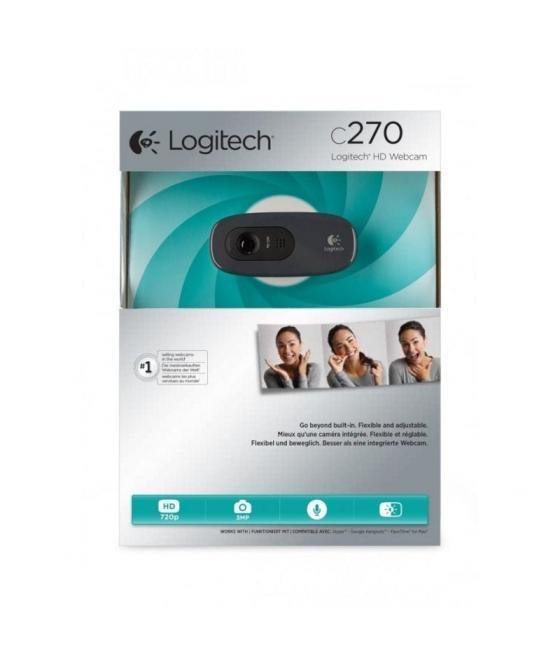 Webcam logitech hd c270/ 1280 x 720 hd