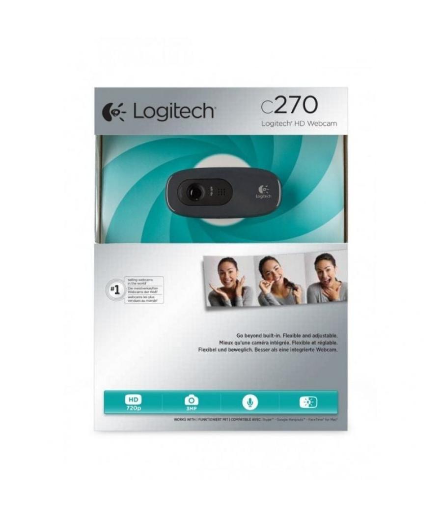 Webcam logitech hd c270/ 1280 x 720 hd