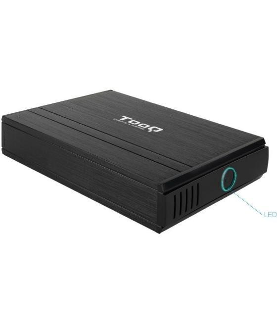 Caja externa para disco duro de 3.5' tooq tqe-3520b/ usb 2.0