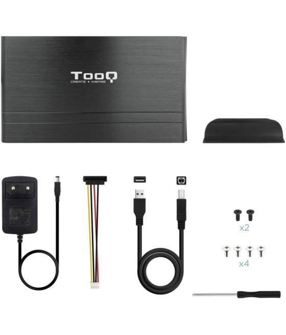 Caja externa para disco duro de 3.5' tooq tqe-3520b/ usb 2.0