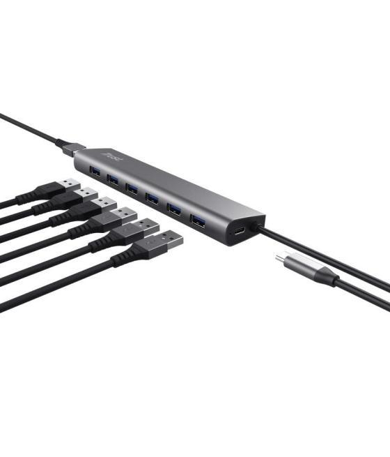 Hub usb 3.2 gen1 trust halyx/ 7xusb/ 1xusb-c