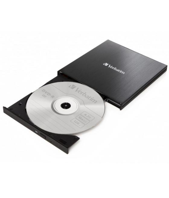 Grabadora externa cd/dvd verbartim 43886 conexión usb tipo-c