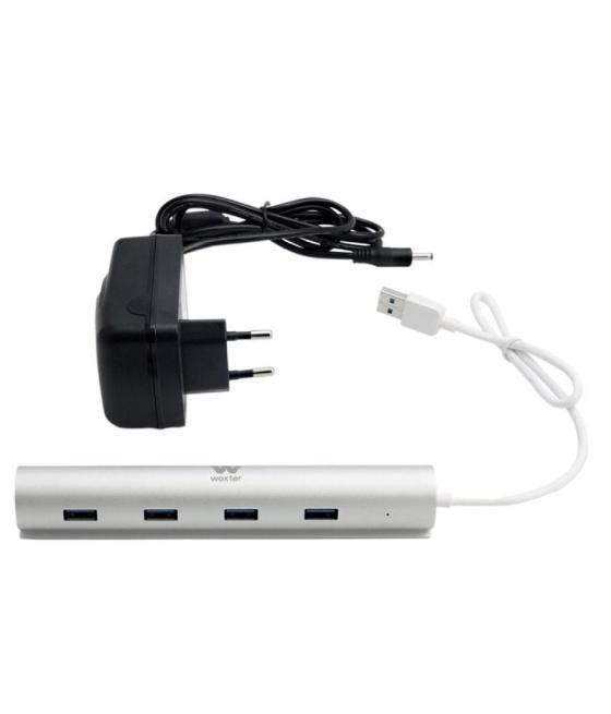 Hub usb 3.0 con alimentación externa woxter hub 73 pe26-142/ 7xusb/ gris