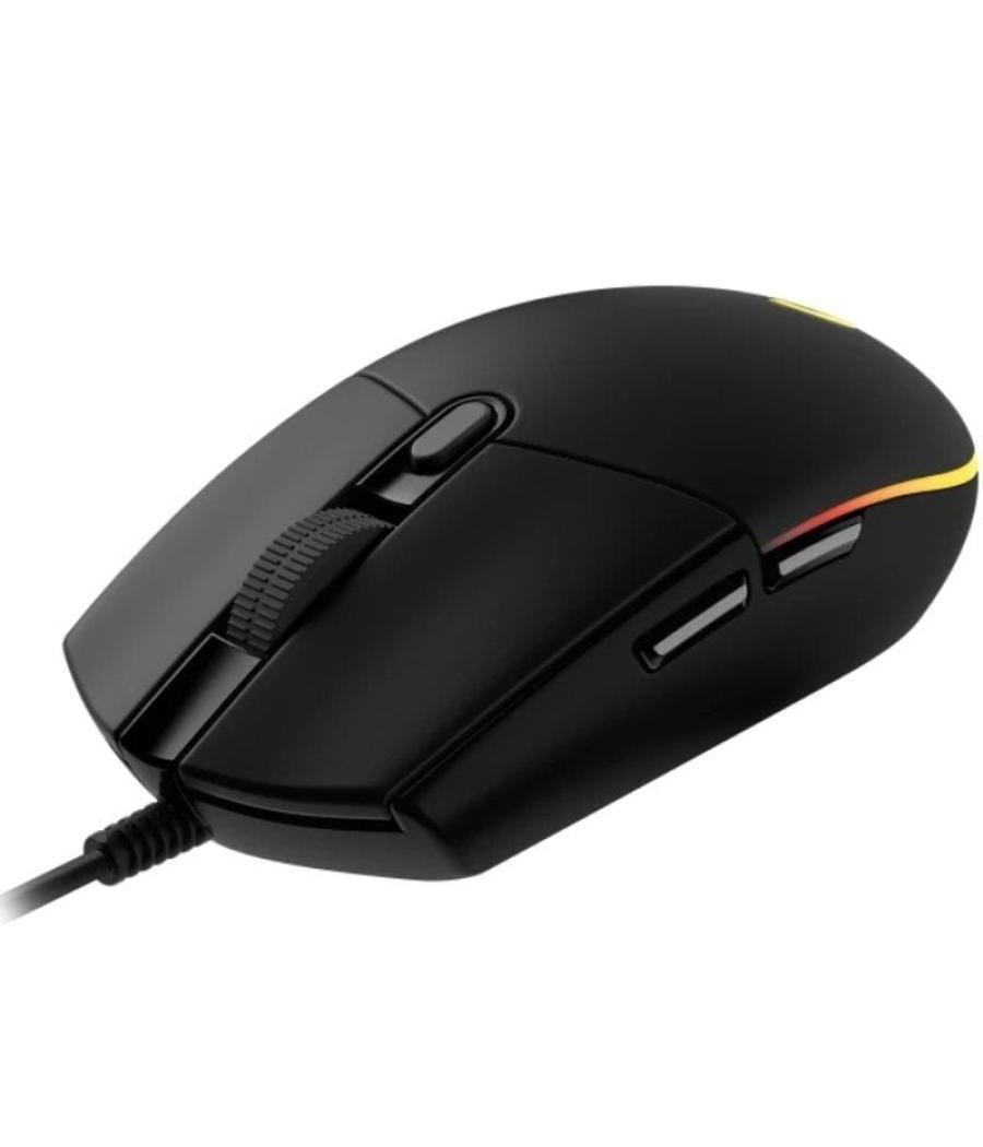 Ratón gaming logitech g102 lightsync/ hasta 8000 dpi/ negro