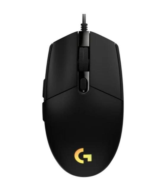 Ratón gaming logitech g102 lightsync/ hasta 8000 dpi/ negro