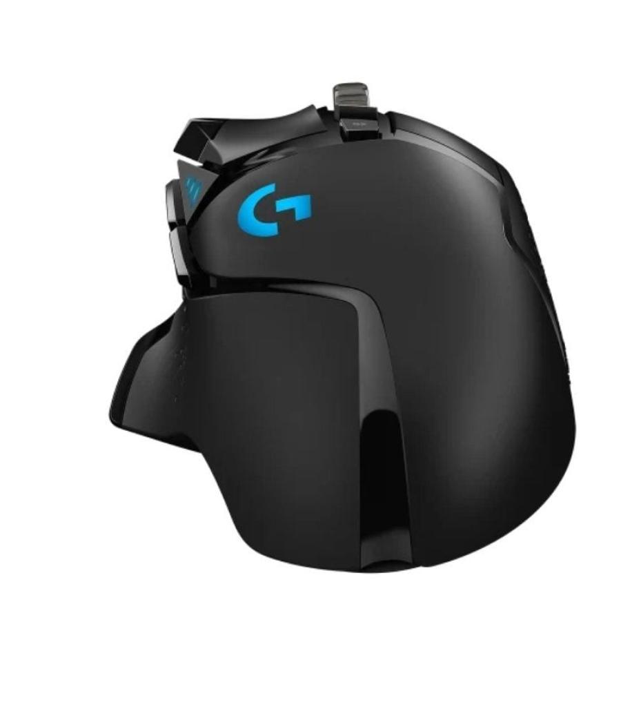 Ratón gaming logitech g502 hero/ hasta 25600 dpi/ negro