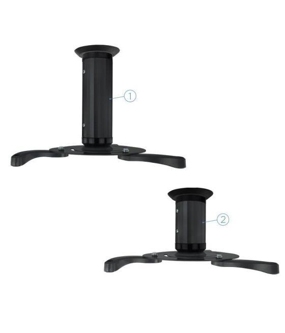 Soporte de techo para proyector tooq pj1010tn-b/ inclinable-giratorio/ hasta 10kg