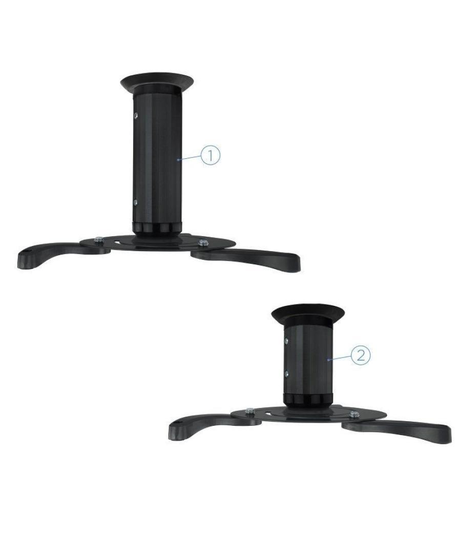 Soporte de techo para proyector tooq pj1010tn-b/ inclinable-giratorio/ hasta 10kg