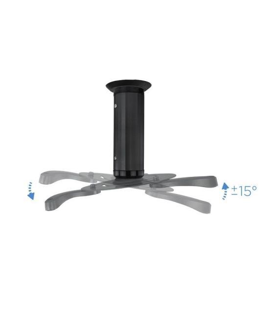 Soporte de techo para proyector tooq pj1010tn-b/ inclinable-giratorio/ hasta 10kg