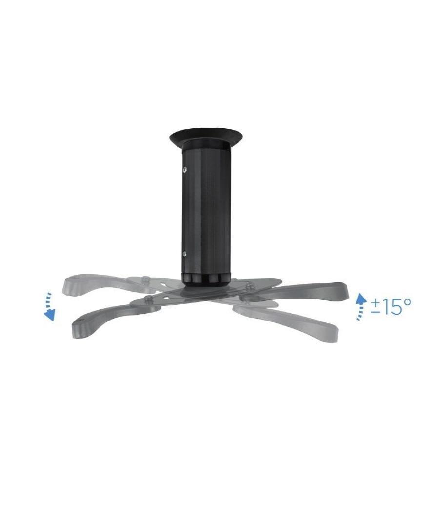 Soporte de techo para proyector tooq pj1010tn-b/ inclinable-giratorio/ hasta 10kg