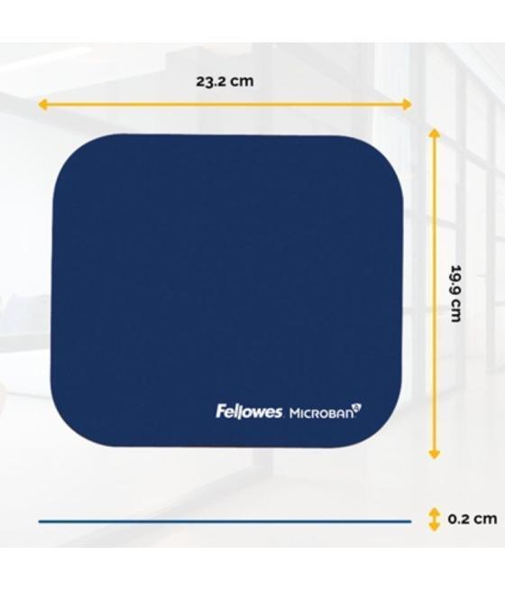Alfombrilla fellowes estándar 5933805/ 0.20 x 232 x 199mm/ azul