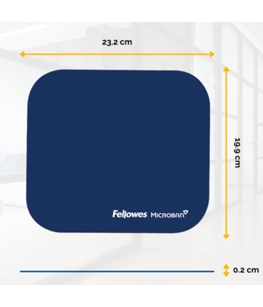 Alfombrilla fellowes estándar 5933805/ 0.20 x 232 x 199mm/ azul