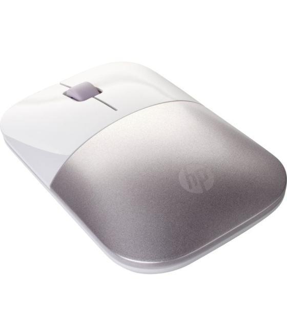 Ratón inalámbrico hp z3700/ hasta 1200 dpi/ blanco y rosa